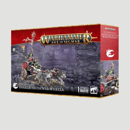 Warhammer Gloomspite Gitz: Snarlboss su War-Wheela, Confezione Warhammer Age Of Sigmar