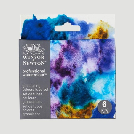 Winsor&Newton Set Granulating Professional Watercolour Winsor&Newton, 6 colori granulati in tubetti da 5ml