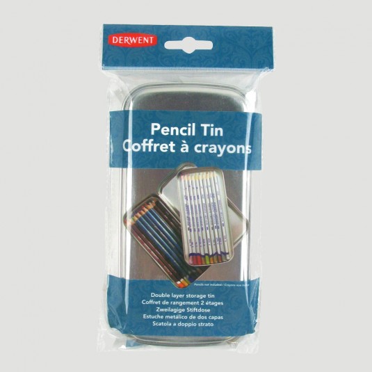 Scatola di matite colorate metallo con 18 matite
