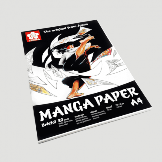 Blocco da Disegno Manga Pad A4 Favini per Matita, Penne e Brush a Pigmento  di China (30 fogli 21x29,7cm - 140gr)