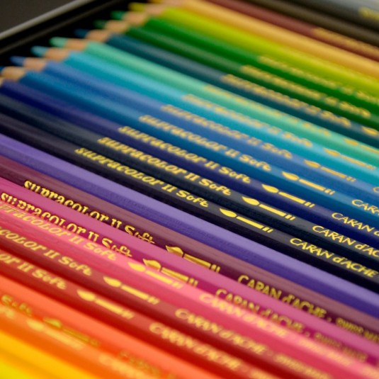 Matite Colorate Caran d'Ache Supracolor, matite acquerellabili