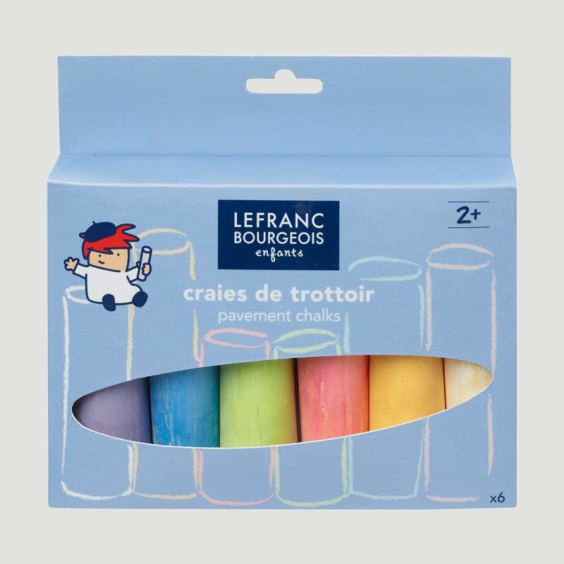 Set Gessi Colorati Per Bambini Lefranc Bourgeois, 6 colori formato
