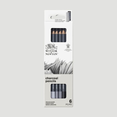 Confezione 6 Matite Carboncino Winsor&Newton