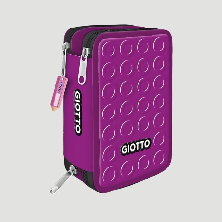 Giotto Astuccio 3 Zip Stilnovo Giotto, colore viola