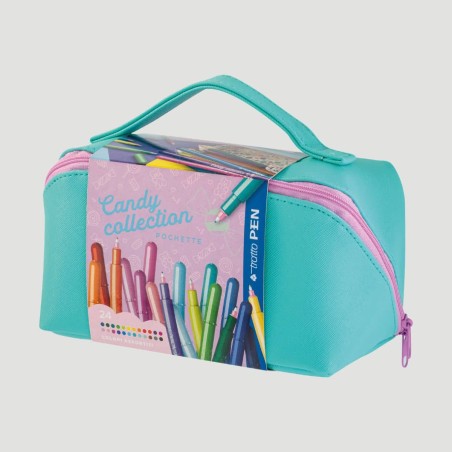 Pochette Tratto Pen Candy Collection, 24 colori