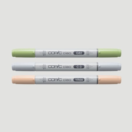 Set Marker Layer&Mix Copic Ciao Natural Palette, 3 colori naturali