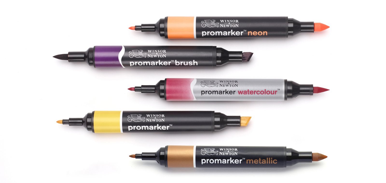Set 12 pennarelli Promarker Winsor&Newton colori assortiti +