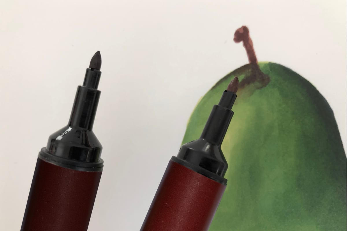 Realizzare una pera con i Promarker di Winsor&Newton - Momarte