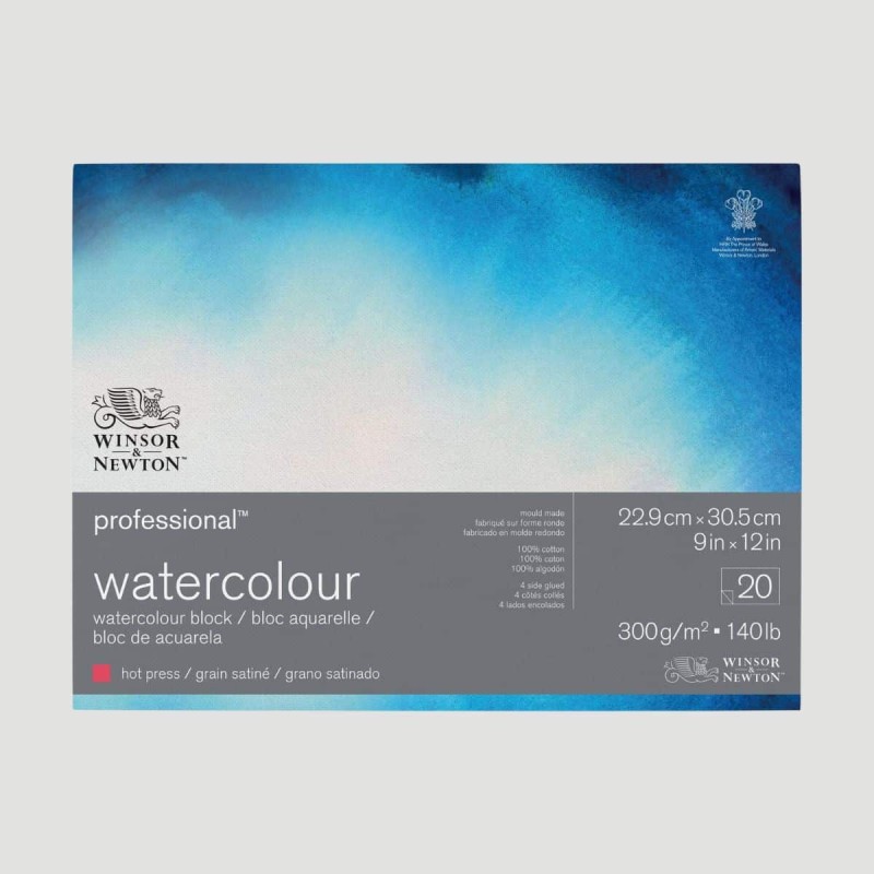 Blocco di Carta per Acquerello Grana Satinata - Professional Winsor&Newton