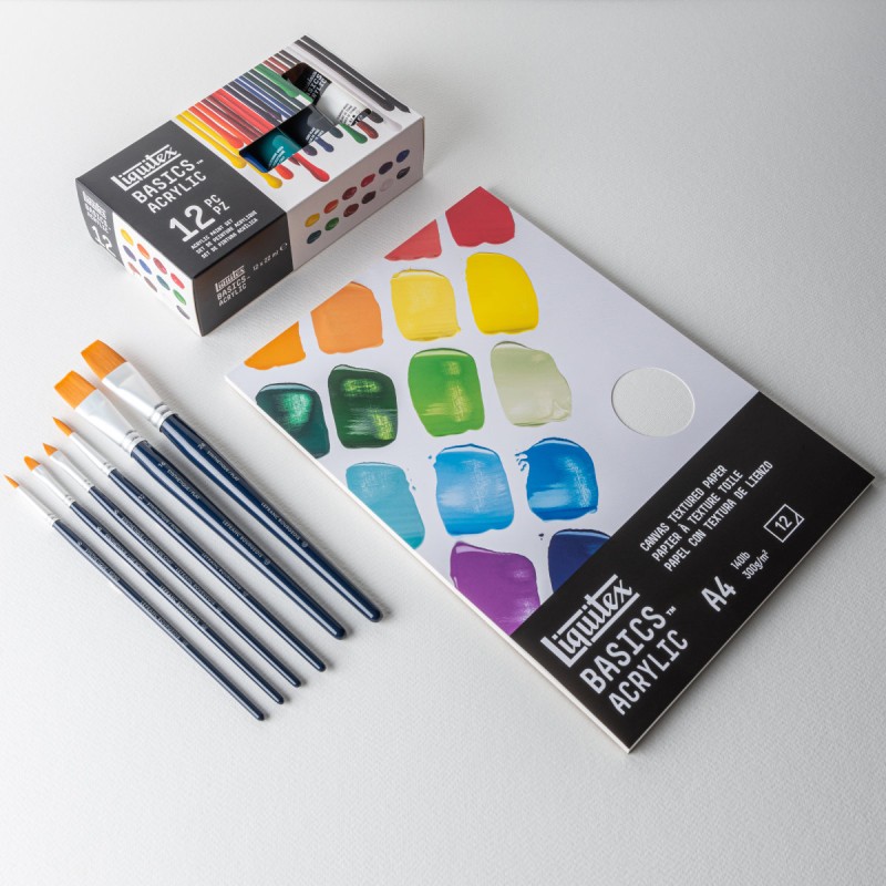 Kit Colori Acrilici Liquitex Basics, per Iniziare a Dipingere